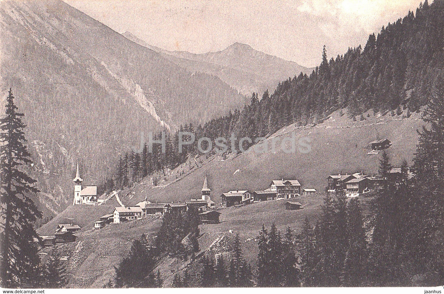 Davos Monstein - 1052 - old postcard - 1913 - Switzerland - used - JH Postcards