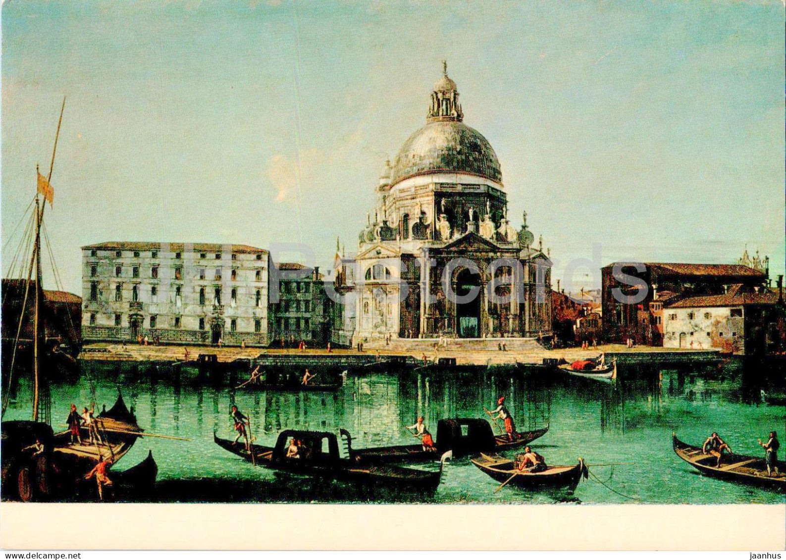 Venezia - Venice - painting by Michele Marieschi - Chiesa della Salute - Church of the Salute - 554 - Italy - unused - JH Postcards