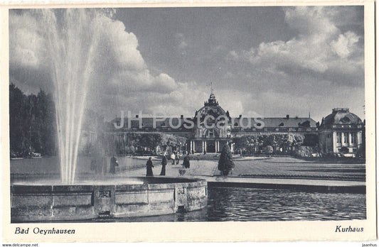 Bad Oeynhausen - Kurhaus - 3616 - old postcard - Germany - unused - JH Postcards