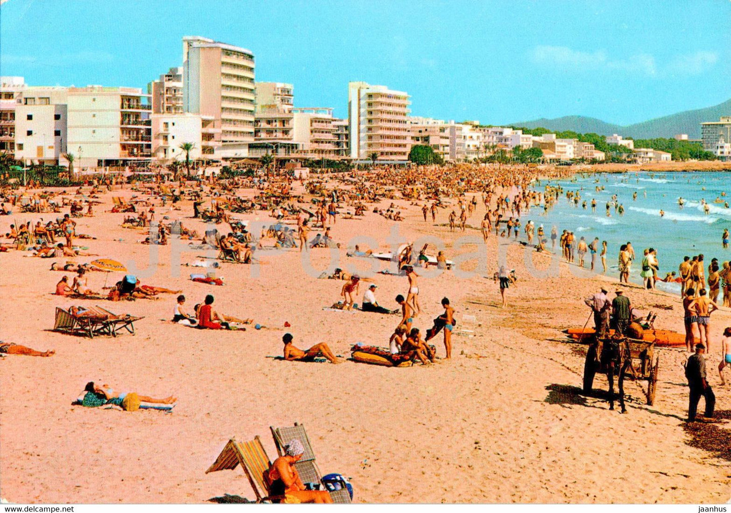 Cala Millor - Vista parcial - Mallorca - beach - 1132 - Spain - used - JH Postcards