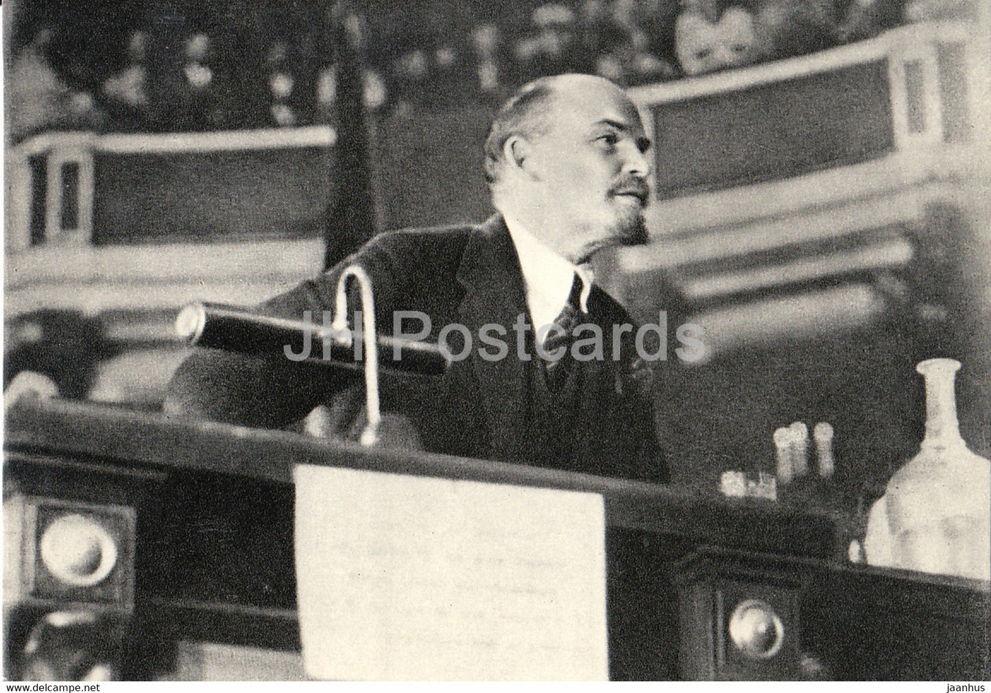 Vladimir Lenin - Lenin reports on the international situation to the Second Congress - 1965 - Russia USSR - unused - JH Postcards