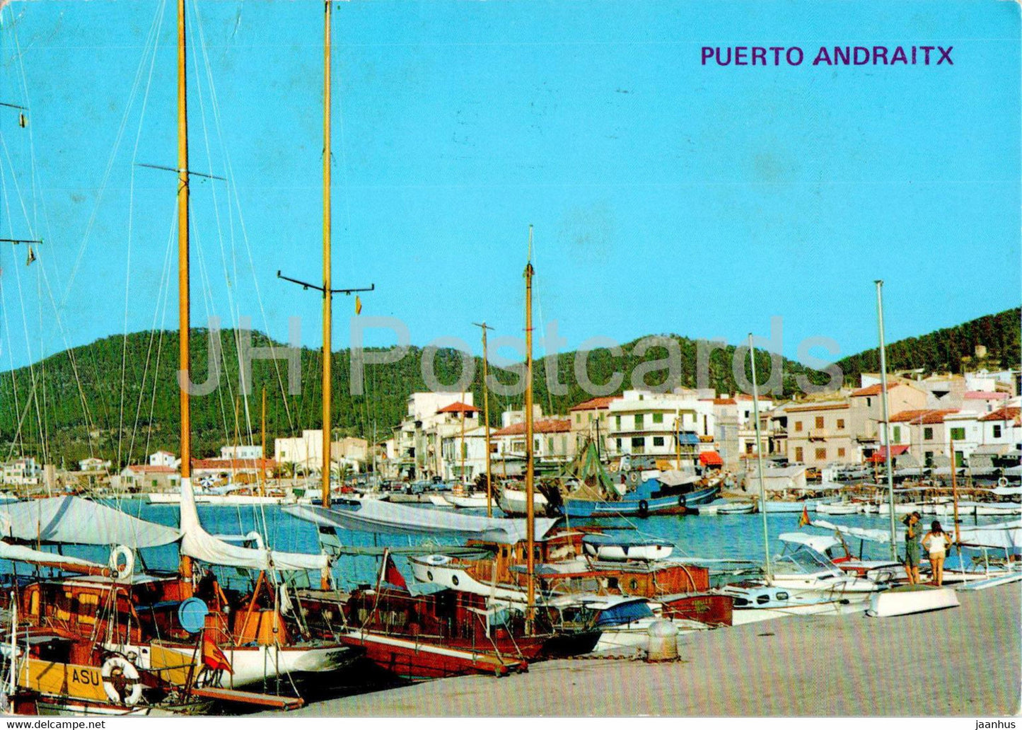 Puerto de Andraitx - Mallorca - boat - ship - port - 1702 - 1971 - Spain - used - JH Postcards