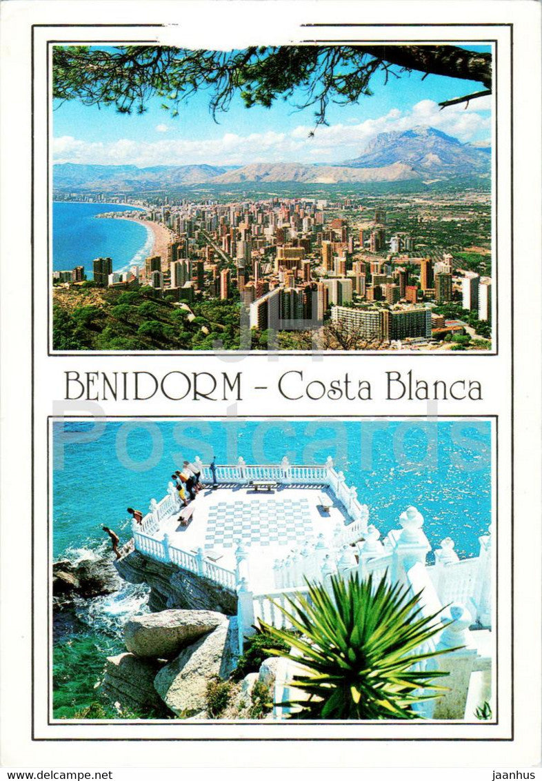 Benidorm - Costa Blanca - Playa y Castillo - 115 - Spain - used - JH Postcards