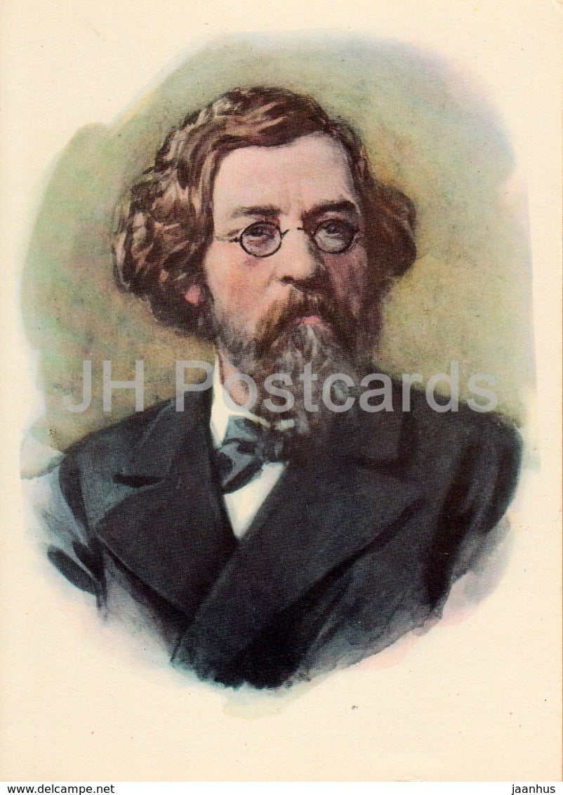 Russian Writer Nikolay Chernyshevsky - Famous People - 1962 - Russia USSR - unused - JH Postcards