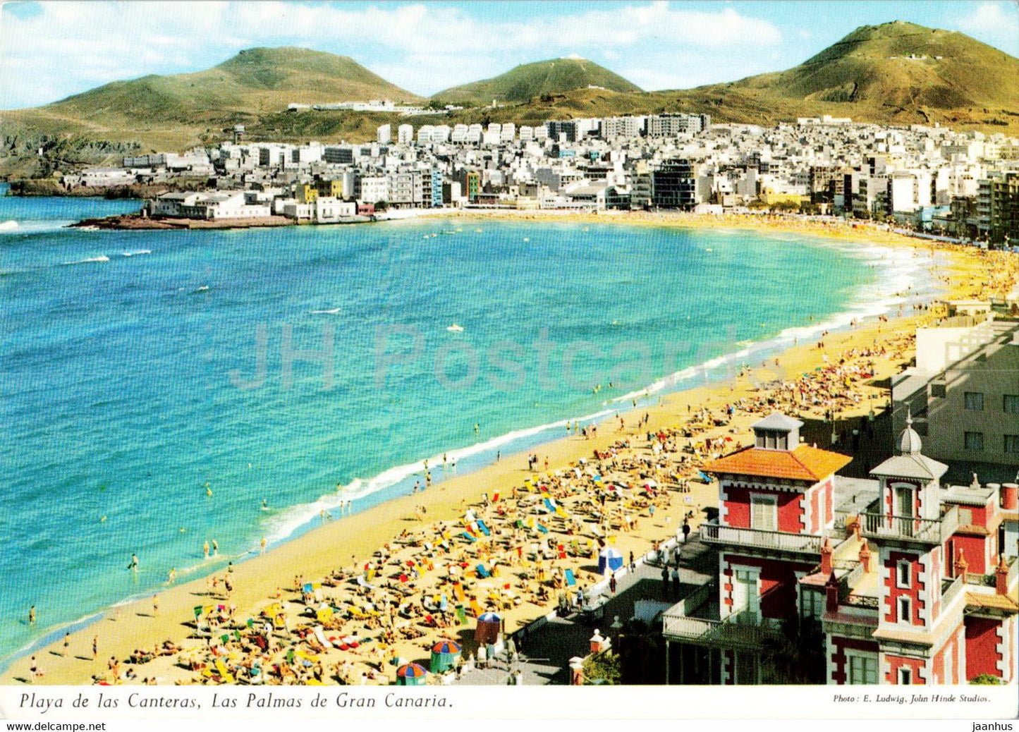 Playa de las Canteras - Las Palmas de Gran Canaria - beach - Spain - unused - JH Postcards