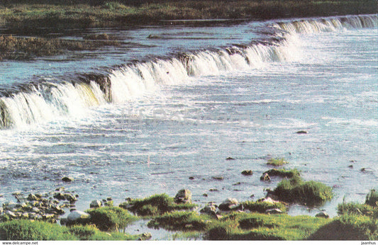 Latvian Nature - Rapid of the Venta near Kuldiga - 1976 - Latvia USSR - unused - JH Postcards