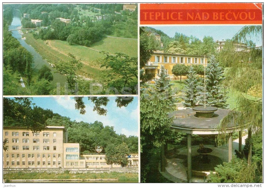 Teplice nad Becvou - Czechoslovakia - Czech - used 1988 - JH Postcards