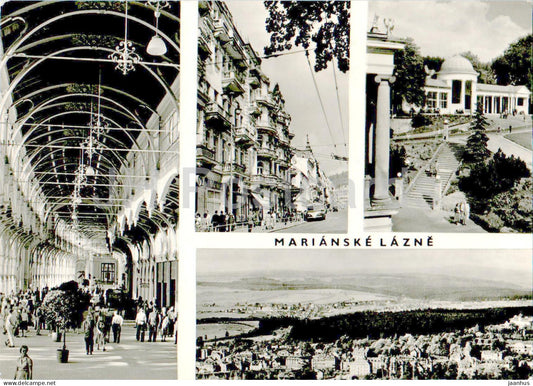 Marianske Lazne - multiview - 1966 - Czech Republic - Czechoslovakia - used - JH Postcards