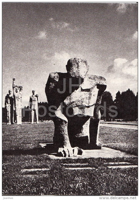 The Unbroken - Salaspils Concentration Camp Memorial - 1987 - Latvia USSR - unused - JH Postcards