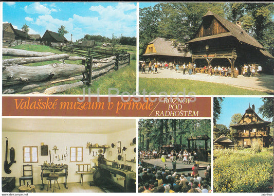 Valasske muzeum v prirode - Roznov Pod Radhostem - Wallachian Open Air Museum - 5 - 1990 - Czech Republic - used - JH Postcards