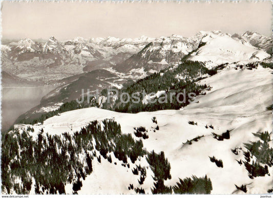 Fliegeraufnahme Klewenalp - Bergstation 1620 m - 1948 - old postcard - Switzerland - used - JH Postcards