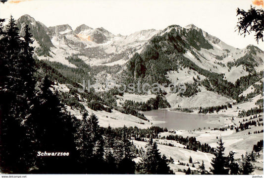 Schwarzsee - old postcard - 1948 - Switzerland - used - JH Postcards