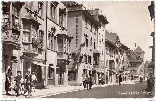 Schaffhausen Vorstadt - bicycle - 4281 - Switzerland - 1944 - used - JH Postcards