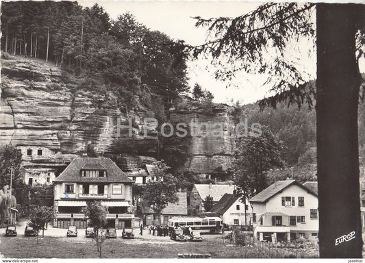 Graufthal - Vue du Rocher - bus - old postcard - 1955 - France - used - JH Postcards