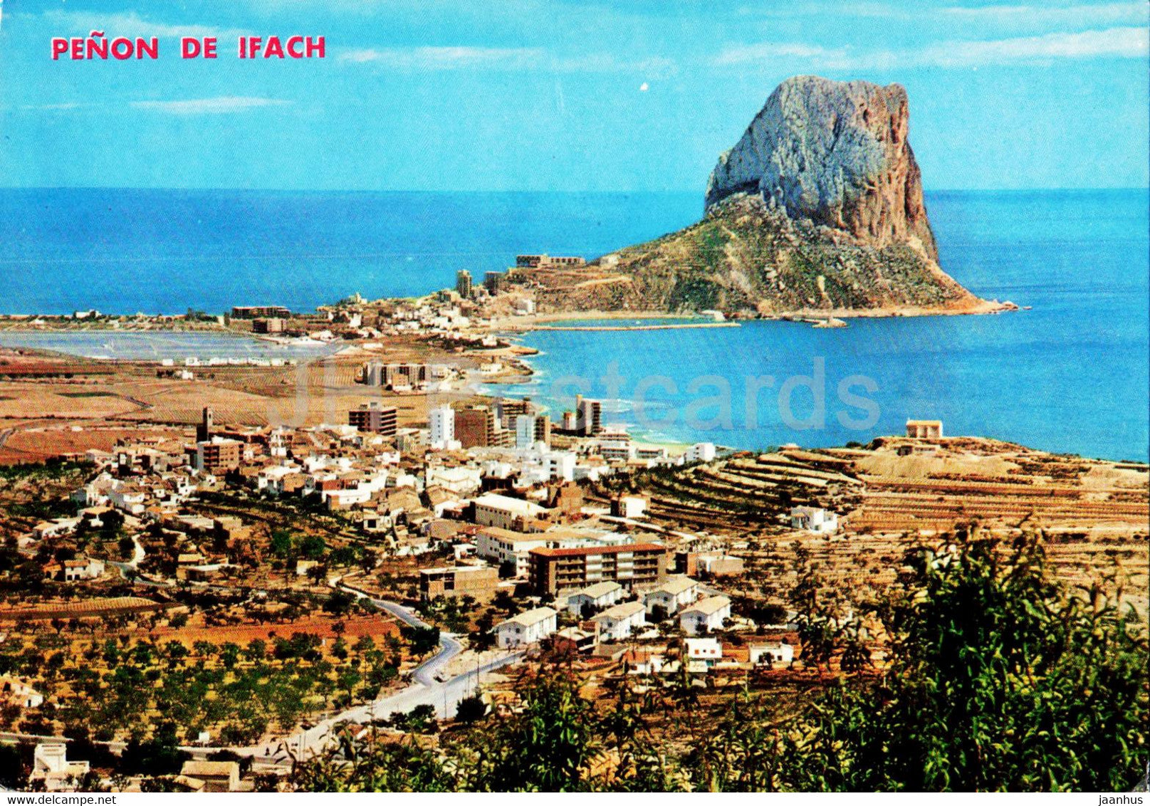 Penon de Ifach - Calpe - Panoramica - view - 17 - 1972 - Spain - used - JH Postcards