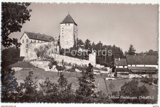 Schloss Herblingen - Schaff h. - castle - 5084 - Switzerland - old postcard - unused - JH Postcards