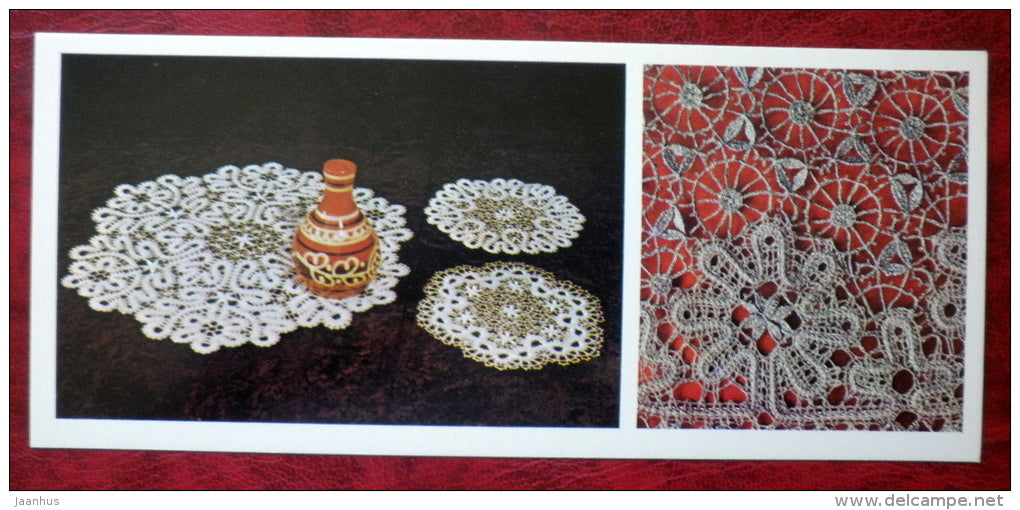 Vologda lace - Vologda - 1980 - Russia USSR - unused - JH Postcards