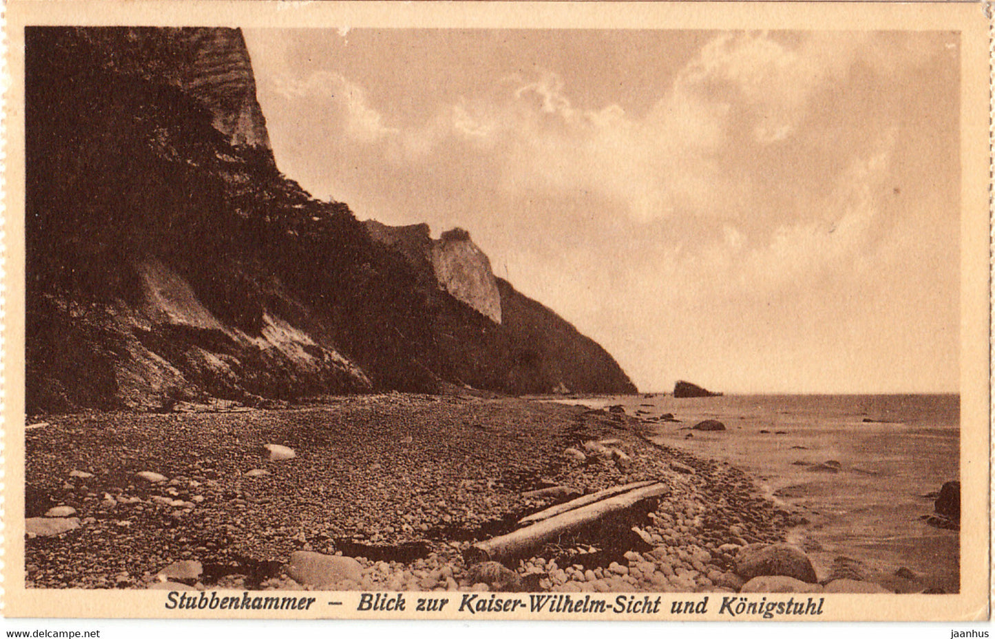 Stubbenkammer - Blick zur Keiser Wilhelm Sicht und Konigstuhl - Konigsstuhl - old postcard - 2167 - Germany - unused - JH Postcards