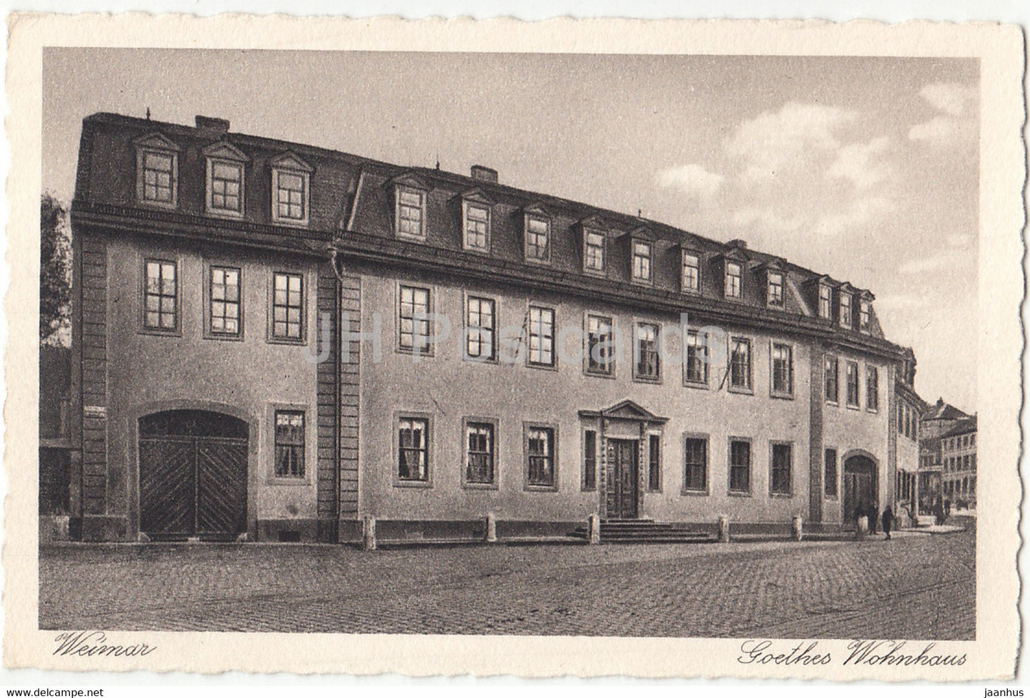 Weimar - Goethes Wohnhaus - 340 - old postcard - Germany - unused - JH Postcards