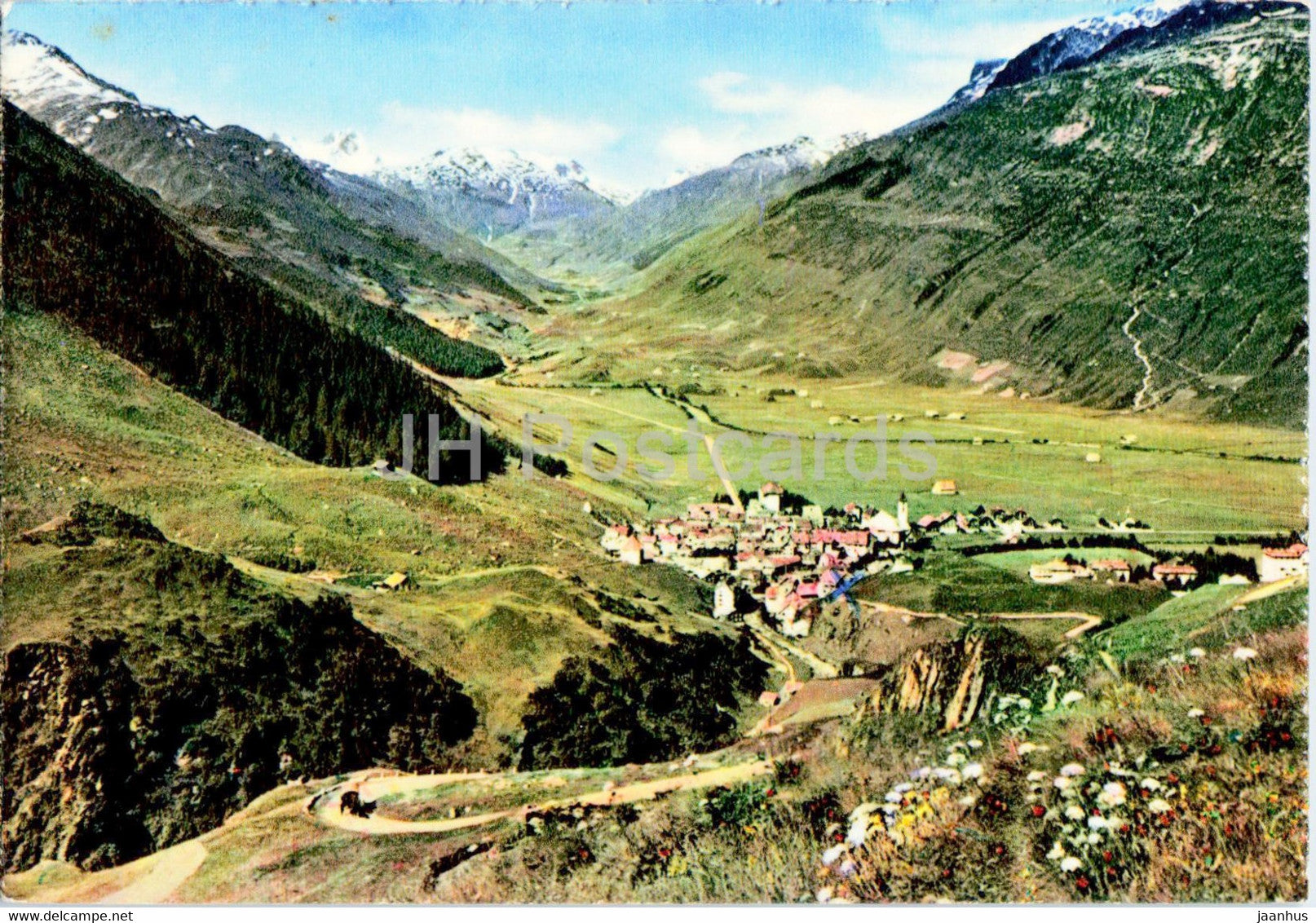 Andermatt gegen die Furka - 2 - 1961 - Switzerland - used - JH Postcards