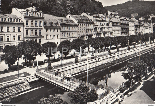 Karlovy Vary - Lazenske Domy na tride Dukelskych hrdinu - 1965 - Czechoslovakia - Czech Republic - used - JH Postcards