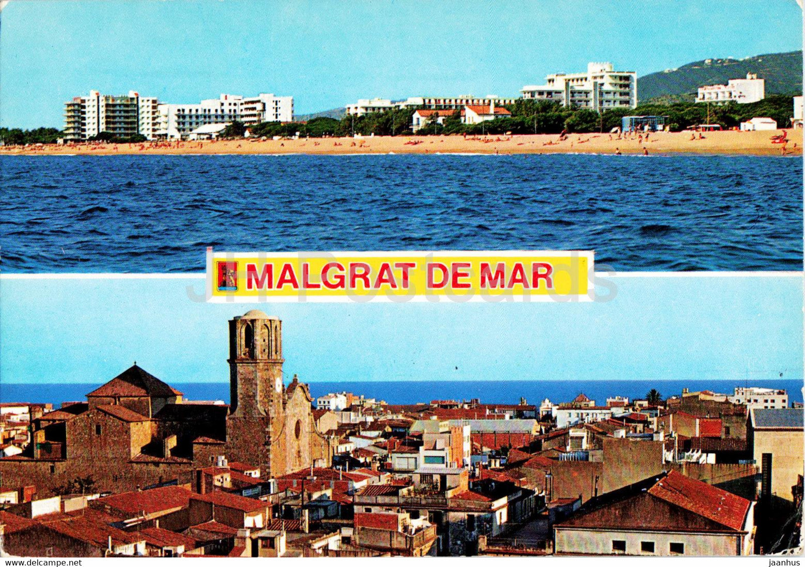 Malgrat de Mar - Costa Dorada - Detalles vistas parciales - beach - panorama - 805 - Spain - used - JH Postcards