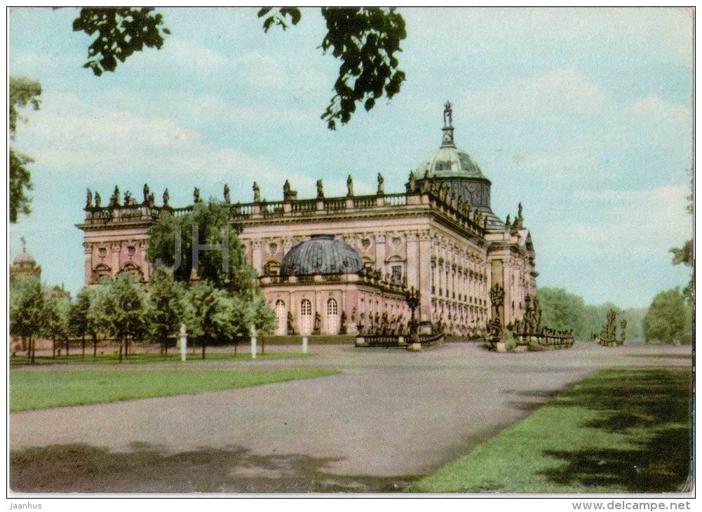 Schloss Sanssouci - Neues Palais - Potsdam - 4061 - Germany - 1966 gelaufen - JH Postcards