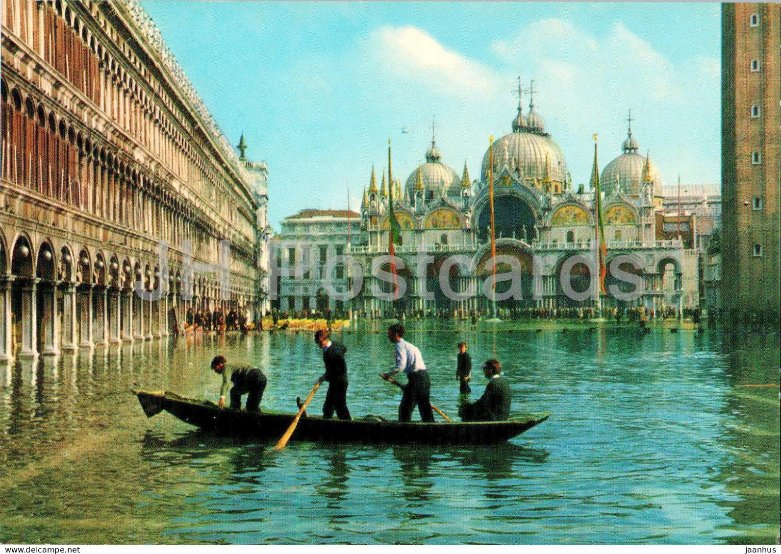 Venezia - Venice - Eccezionale alta marea in Piazza S Marco - Exceptional high tide on S Mark Square - Italy - unused - JH Postcards