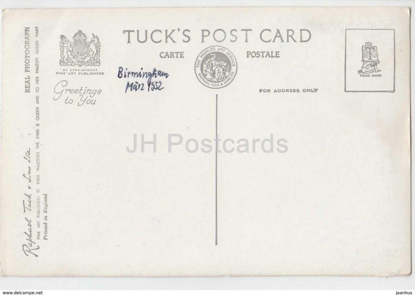 Birmingham - Chamberlain Place - BMH 22 - 1952 - Royaume-Uni - Angleterre - occasion