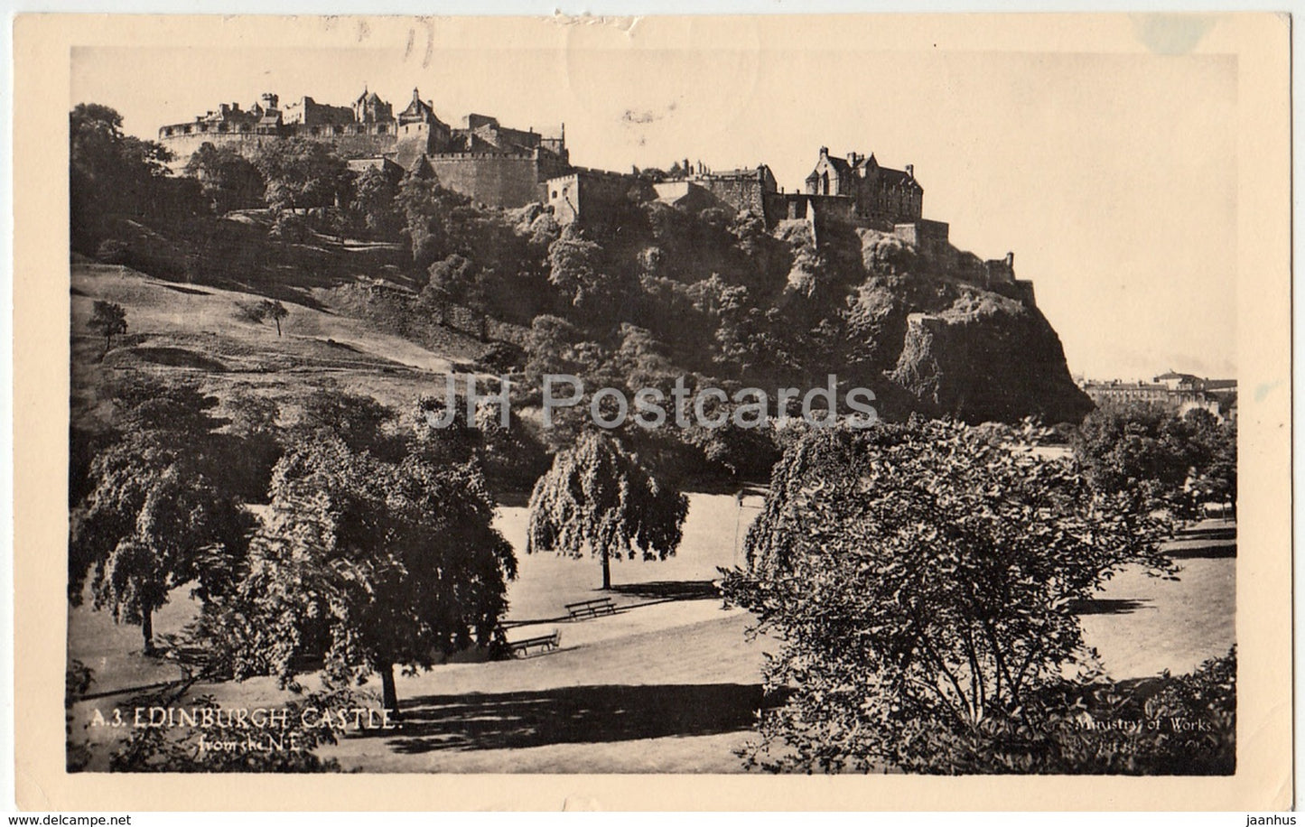 Edinburgh Castle from the N.E. - United Kingdom - Scotland - used - JH Postcards