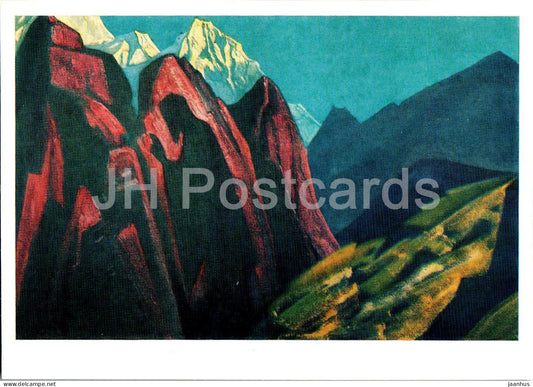 painting by N. Roerich - Teacher's shadow - Russian art - 1974 - Russia USSR - unused - JH Postcards