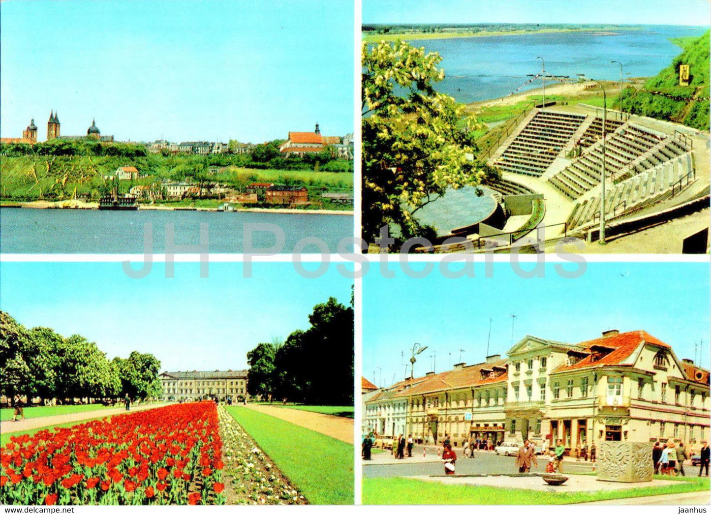 Plock - Wzgorze Tumskie - Plac Obroncow Warszawy - Amfiteatr - Tumskie Hill - Amphitheater - theatre - Poland - unused - JH Postcards