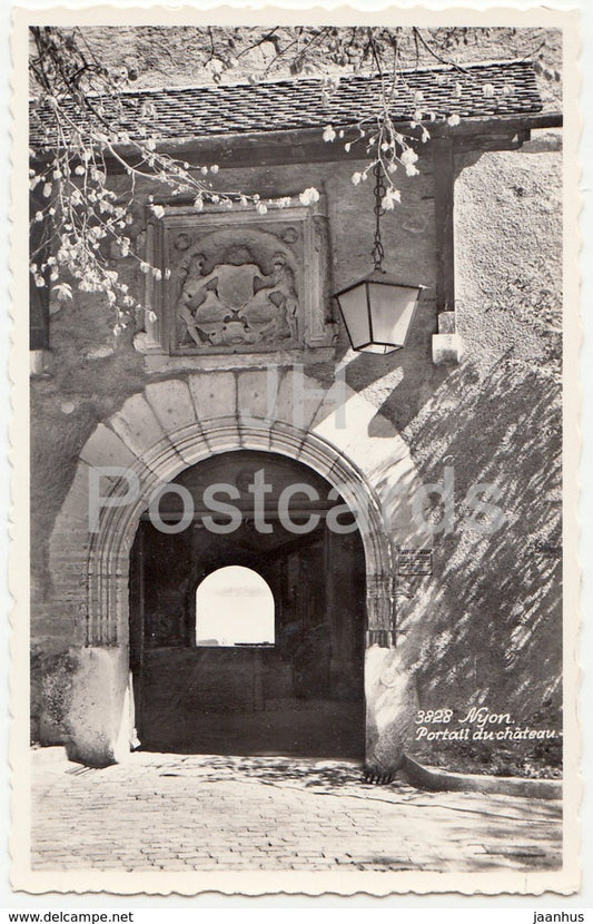 Nyon - Portail du Chateau - 3828 - Switzerland - 1958 - used - JH Postcards