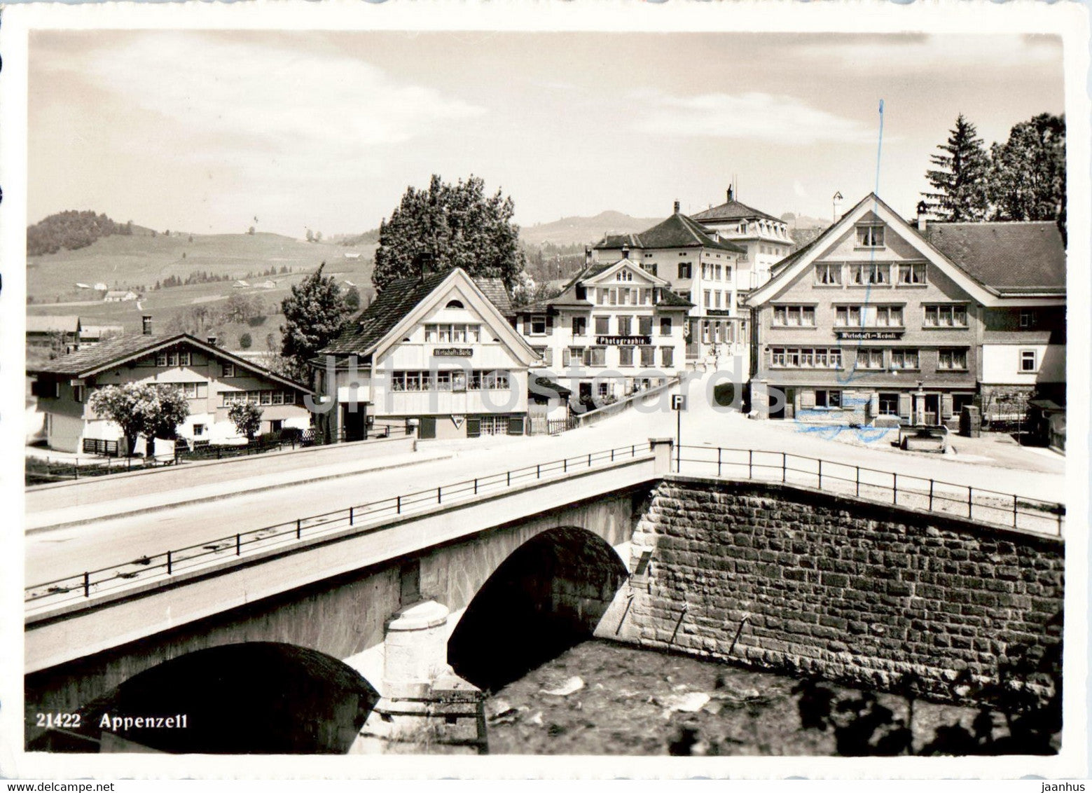 Appenzell - 21422 - bridge - 1964 - Switzerland - used - JH Postcards