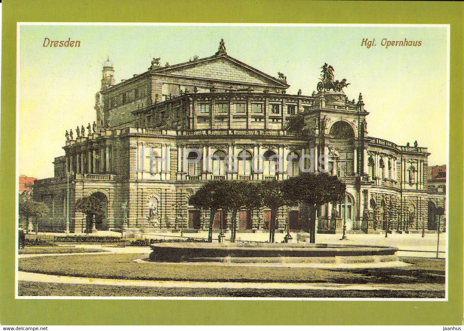 Dresden - Konigliches Opernhaus um 1910 - opera theatre - Reproduktion - Historische Ansichten - DDR Germany - unused - JH Postcards