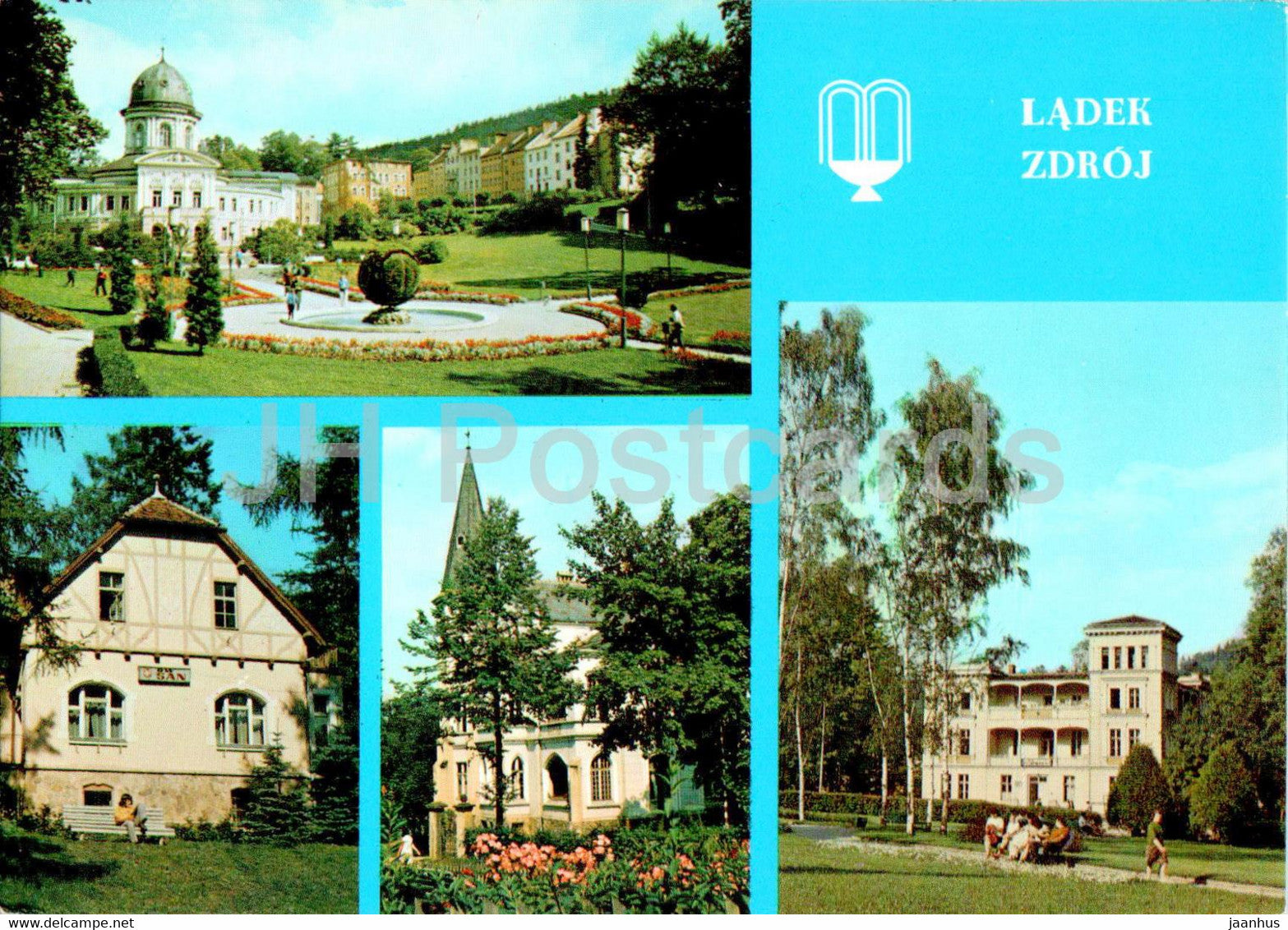 Ladek Zdroj - sanatorium - multiview - Poland - unused - JH Postcards