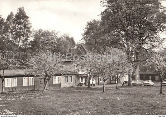 Geising - Hartmannmuhle Kinderferienlager - VEB Transformatoren und Rontgenwerk Hermann Matern  car - Germany DDR - used - JH Postcards