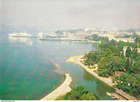 Sukhumi - Sokhumi - View at Sea Port - Abkhazia - 1983 - Georgia USSR - unused - JH Postcards