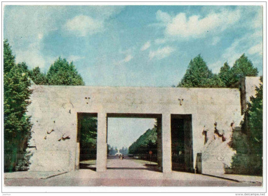 15 - Brothers' Cemetery - Military Cemetery - memorial - Bralu Kapi - Riga - 1958 - Latvia USSR - unused - JH Postcards