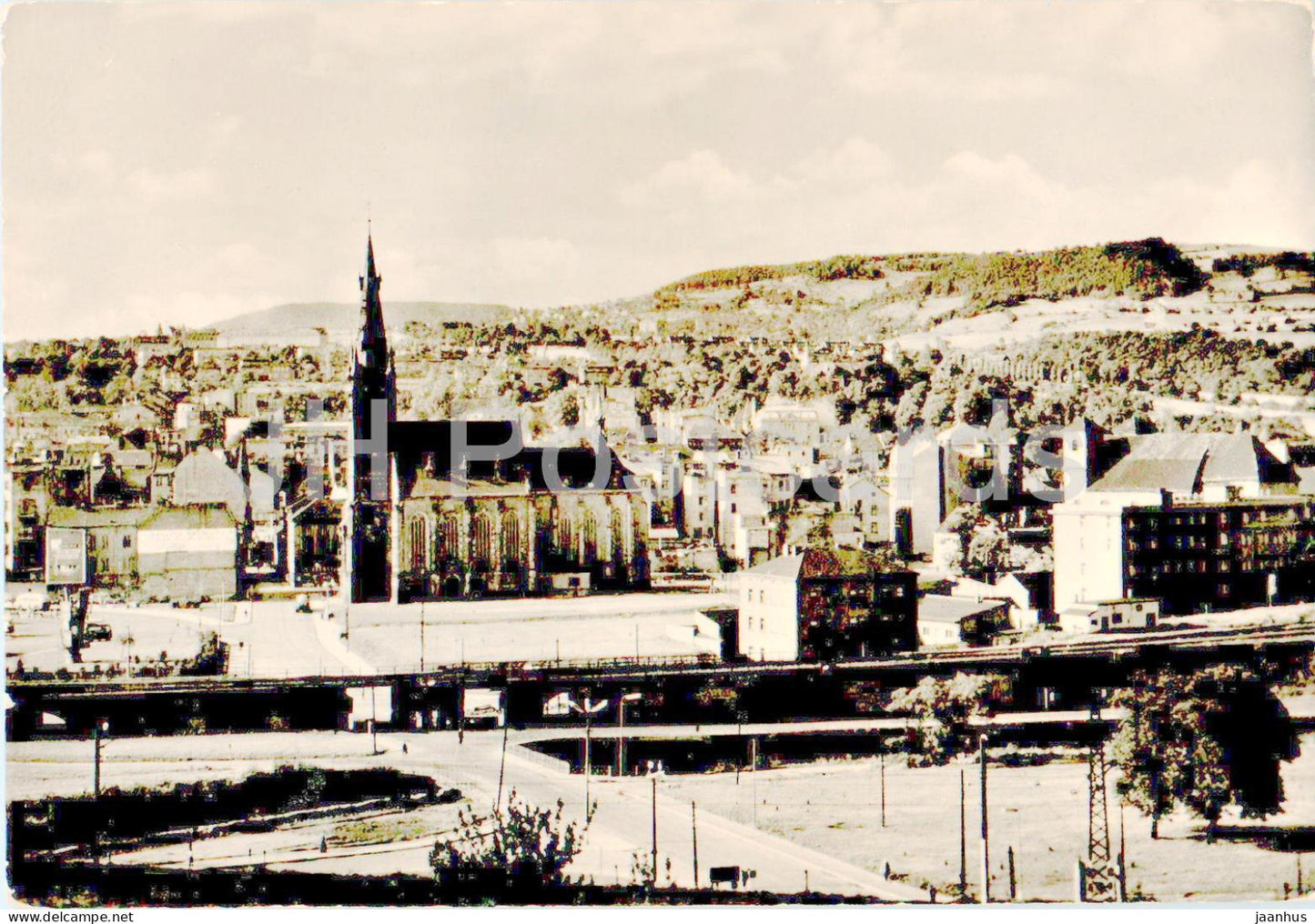 Usti nad Labem - centrum mesta - town centre - Czech Repubic - Czechoslovakia - used - JH Postcards