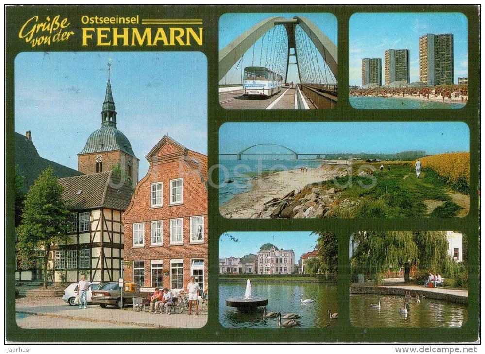 Grüsse von der Ostseeinsel Fehmarn - Germany - 1994 gelaufen - JH Postcards