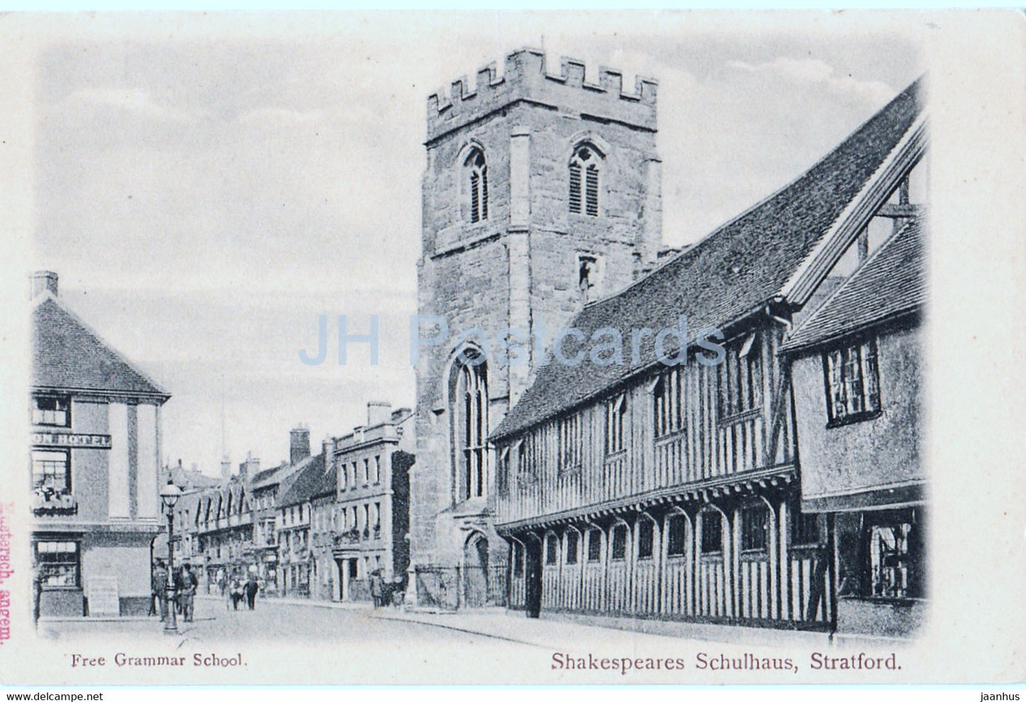 Stratford upon Avon - Free Grammar School - Shakespeares Schulhaus - old postcard - England - United Kingdom - unused - JH Postcards