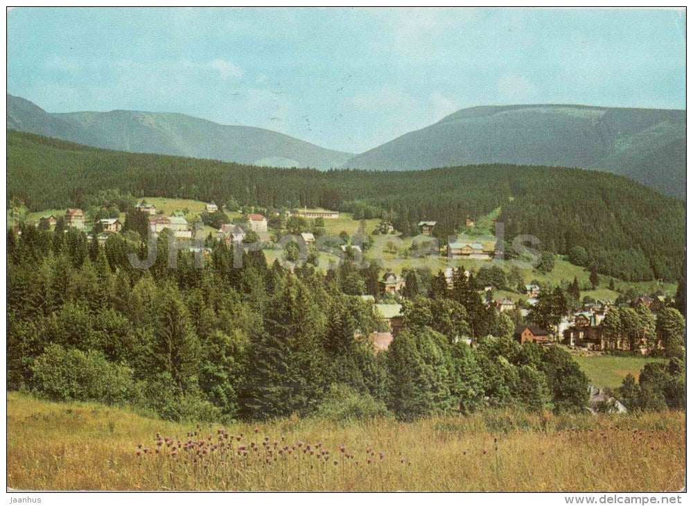 Krkonose - Spindleruv Mlyn - Mountain recreation centre - Czechoslovakia - Czech - used 1974 - JH Postcards