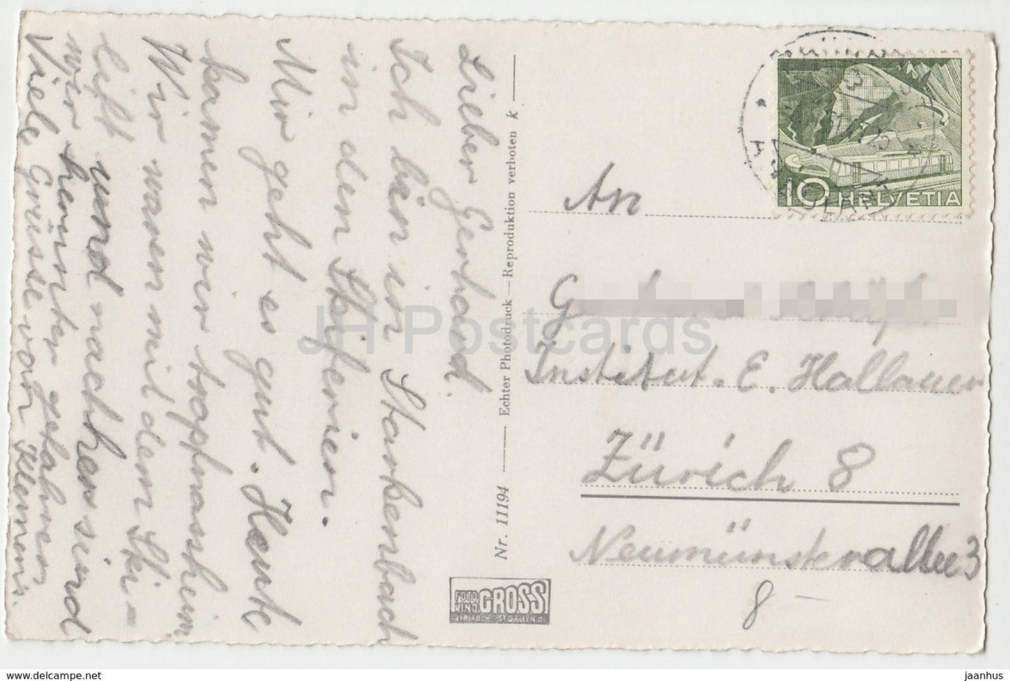 Starkenbach mit Schafberg - 11194 - Switzerland - 1947 - used