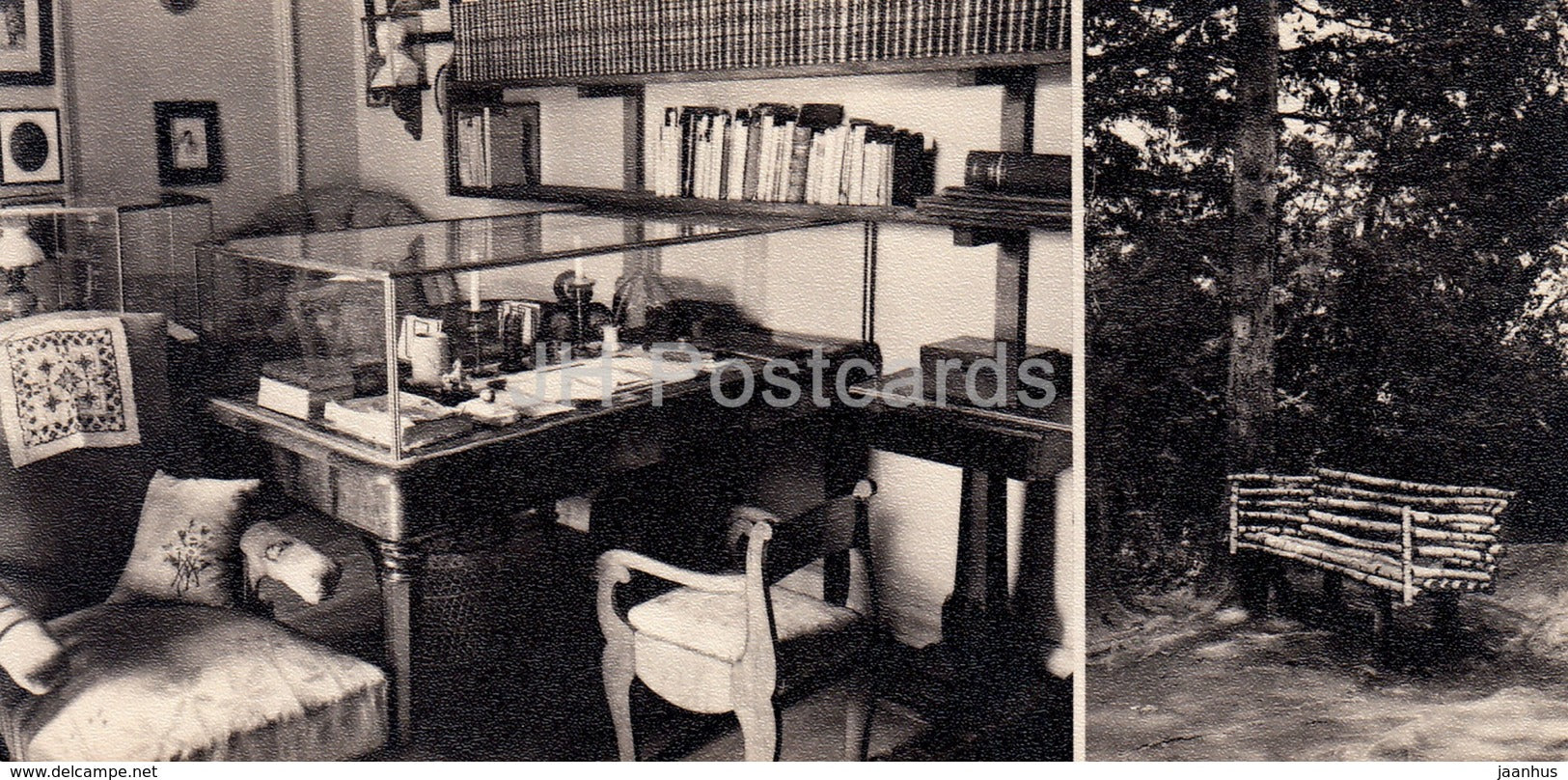 Yasnaya Polyana - A Writing Table - A Favourite bench - Leo Tolstoy Museum - 1968 - Russia USSR - unused - JH Postcards