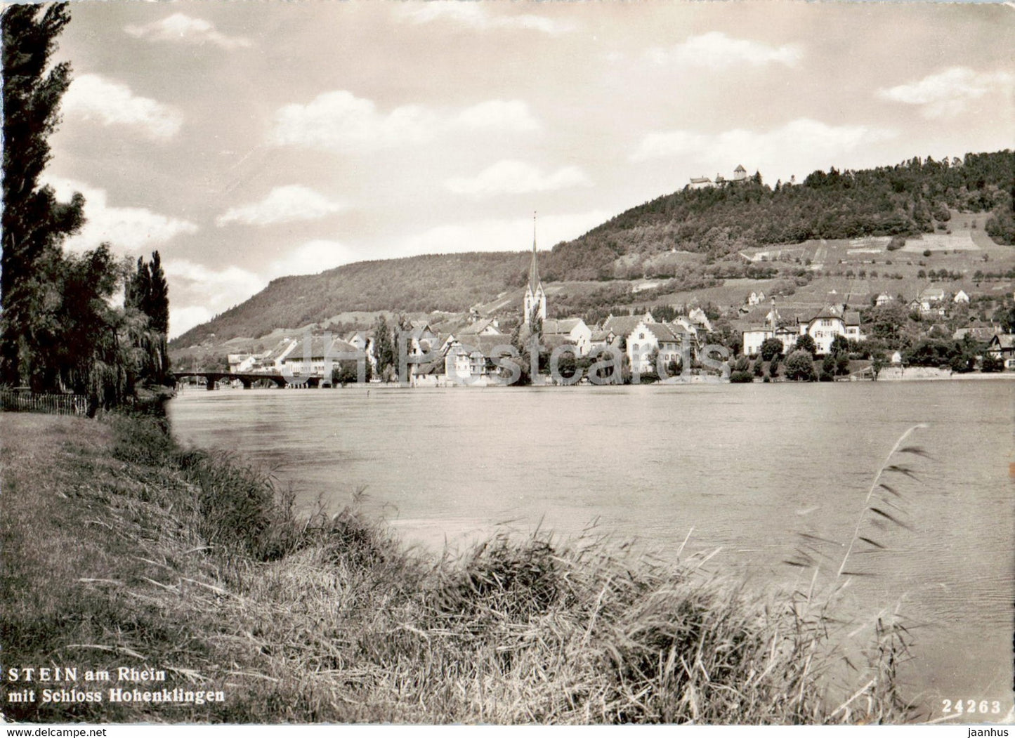 Stein am Rhein mit Schloss Hohenklingen - 24263 - old postcard - Switzerland - unused - JH Postcards