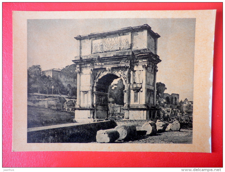 Triumphal Arch of Titus , 81 AD - Ancient Rome - Antique art - 1961 - Russia USSR - unused - JH Postcards