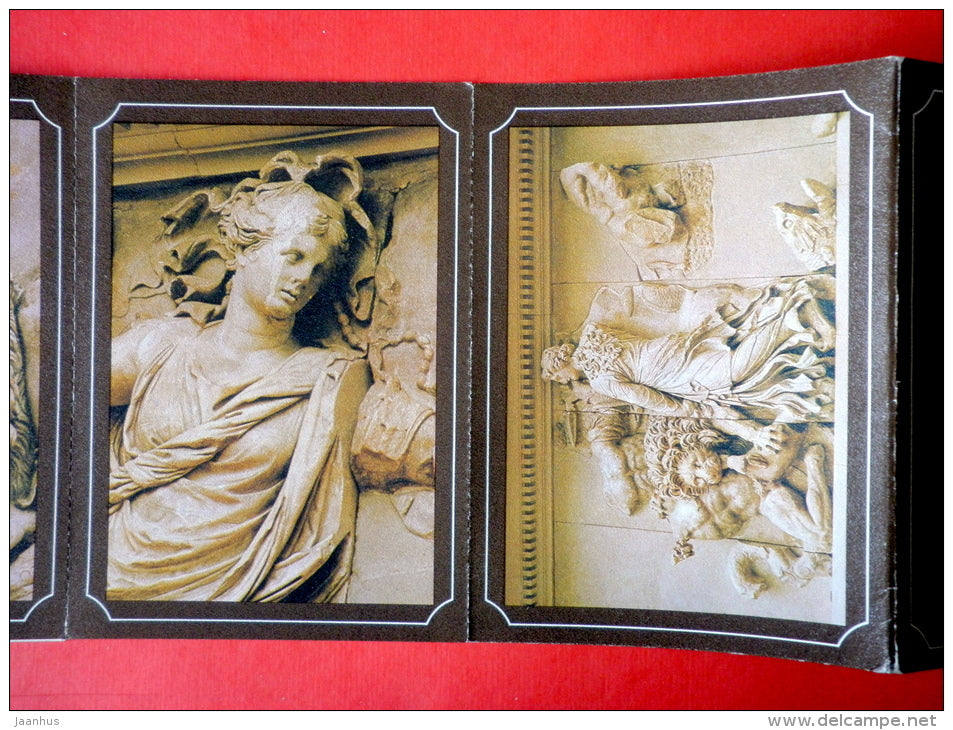 Der Grosse Altar von Pergamon - Pergamon Altar - set of 8 postcards - Germany DDR - unused - JH Postcards