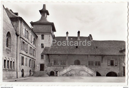 Payerne - Place de la Justice - palace - 11976 - Switzerland - 1958 - used - JH Postcards
