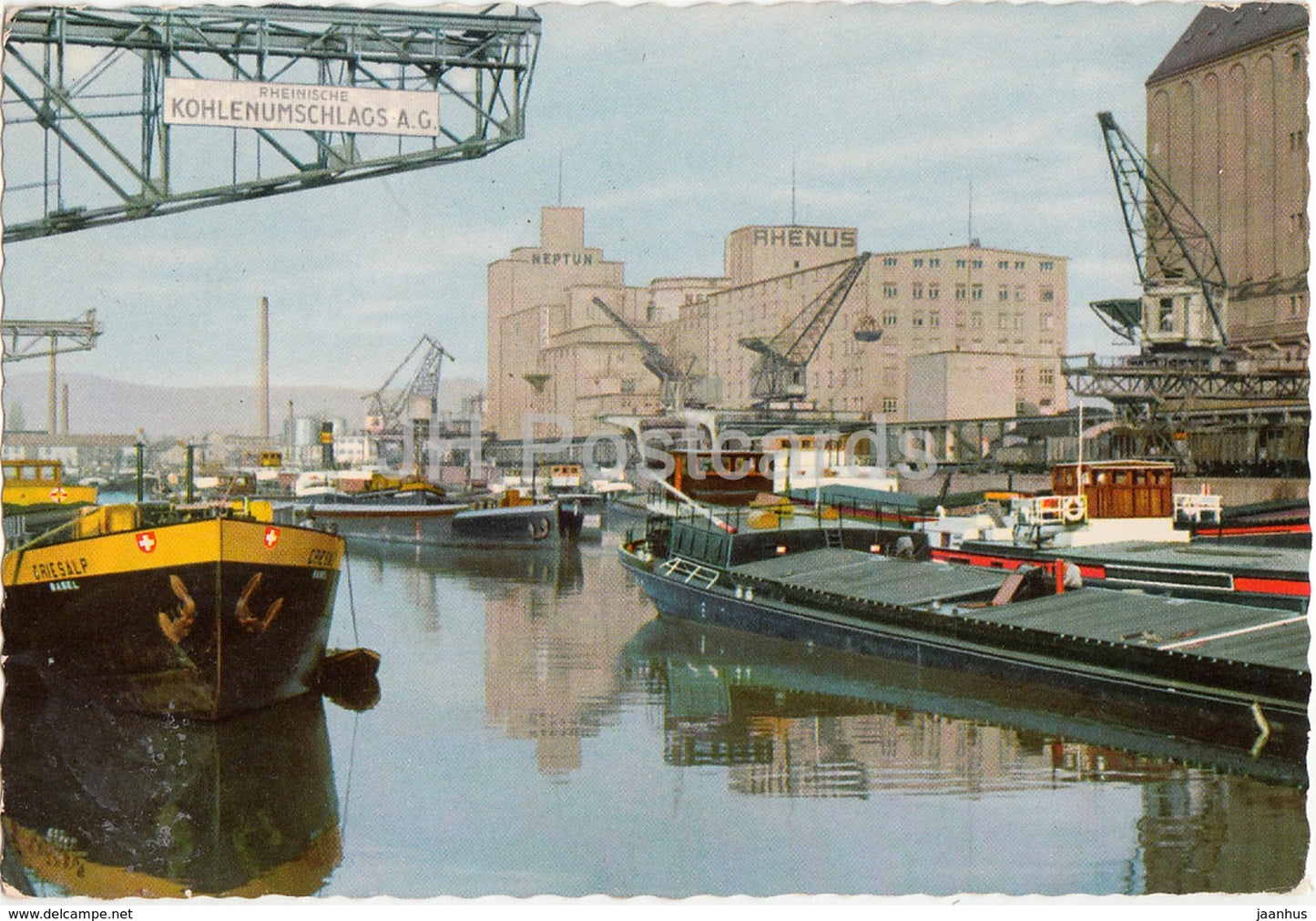 Basel Rheinhafen - 519 - Switzerland - used - JH Postcards